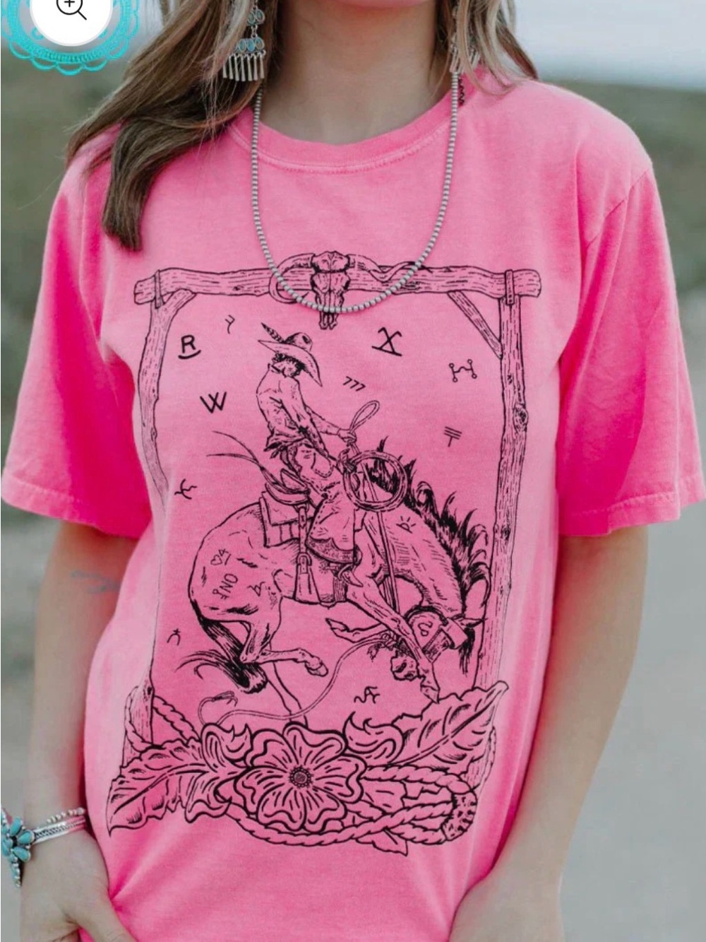 Neon overhead outlaw tee